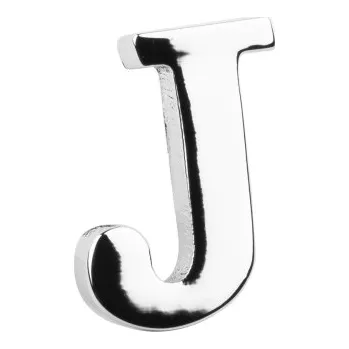 Brož Bubibubi Brož do klopy stříbrné písmeno J