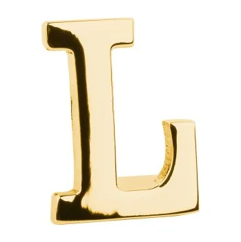 Brož Bubibubi Brož do klopy zlaté písmeno L