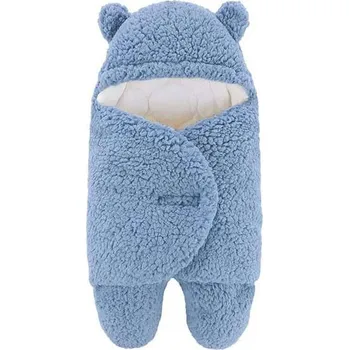 Zavinovačka pro miminka Fluffikins 90 x 78 cm modrá Zavinovačka Zavinovačka pro miminka Fluffikins 90 x 78 cm modrá