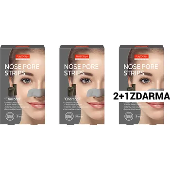Purederm Čisticí pásky na nos Dřevěné uhlí, AKCE 2+1 ZDARMA, 18 ks
