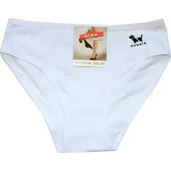 Dámské kalhotky do boků motiv DOGGIE (pes) bílé 20196 602/68