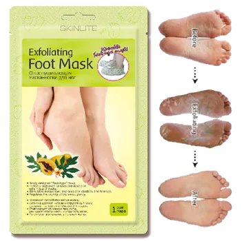 Skinlite Samoslupovací maska na nohy s papájou