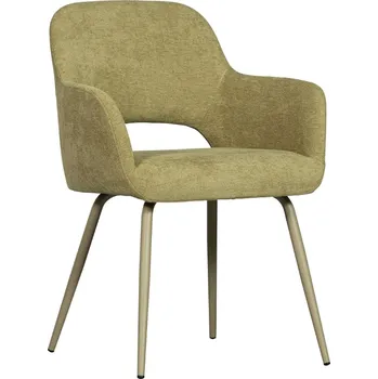 Jídelní židle WOOOD Zelená čalouněná jídelní židle Ginny