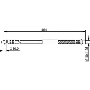 Brzdová hadice Brzdová hadice BOSCH 1 987 481 029