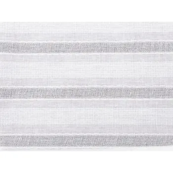 Bavlněná látka perforovaná - proužek METRÁŽ - bílá