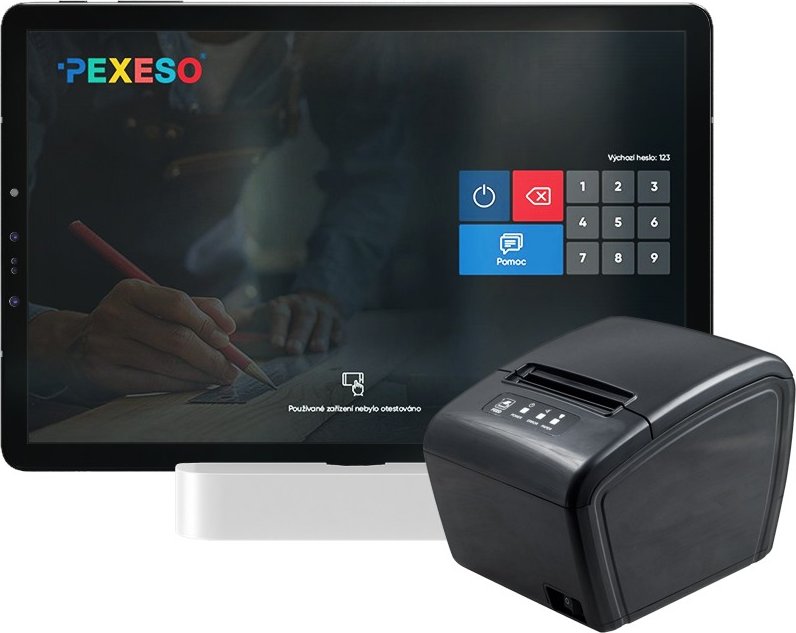 Univerzální pokladní sestava PEXESO tablet - PEXESO Kalkulačka včetně položek