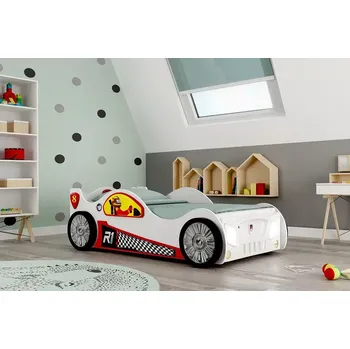 Dětská postel Dětská postel Monza bílá 190 x 90 cm (zdarma rošt + matrace)