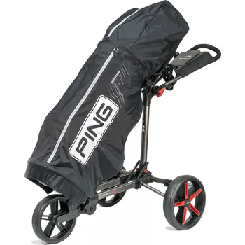 Golf PING pláštěnka na bag černá Barva: Černá + Dárková krabička týček