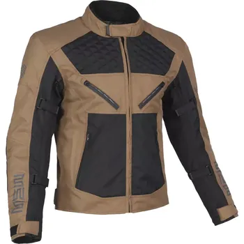 Moto bunda Bunda na motorku MBW ACE BLACK-BROWN, textilní "retro" pánská 3- vrstvá moto bunda + DOPRAVA ZDARMA