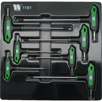 Klíč Sada šroubováků L-rukojeť Torx T10-T40, S2, 7 dílů, Welzh (Welzh Werkzeug)