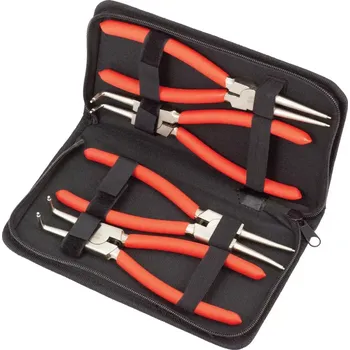 Kleště Kleště na pojistné kroužky ,,seger", zahnuté a přímé 225 mm, sada 4 kusy, Welzh (Welzh Werkzeug)