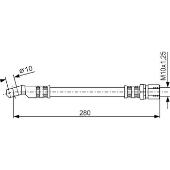 Brzdová hadice Brzdová hadice BOSCH 1 987 476 238