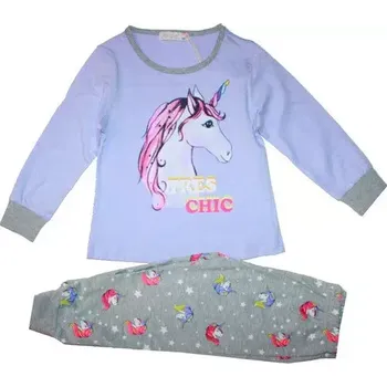 Dívčí dětské pyžamo JEDNOROŽEC prvky svítící ve tmě lila 861/41 vel. 98