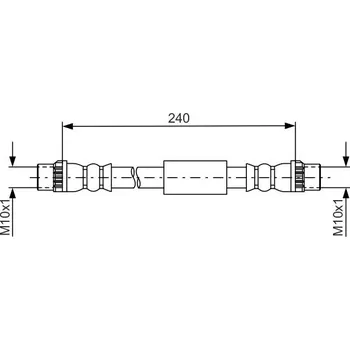 Brzdová hadice Brzdová hadice BOSCH 1 987 481 666
