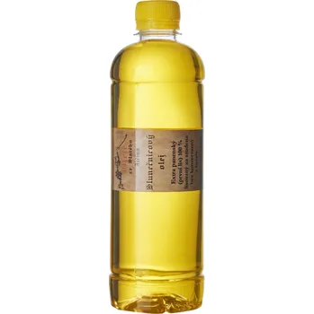 Rostlinný olej slunečnicový olej 500ml lisovaný za studena (první lis) plastová láhev - extra panenský (domácí výroba)