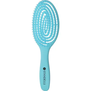 kartáč na vlasy Standelli professional Detangler kartáč na vlasy pro rychlejší fénování zelený 24 cm