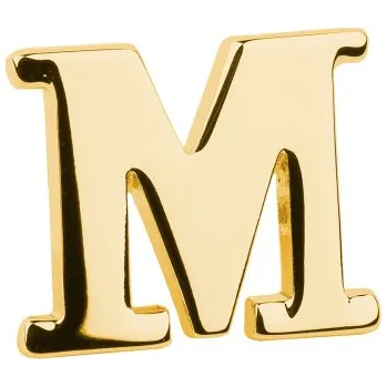 Brož Bubibubi Brož do klopy zlaté písmeno M