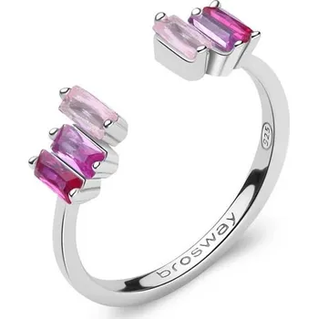 Prsten Brosway Blyštivý otevřený prsten Fancy Vibrant Pink FVP12 50 mm + 2 měsíce na vrácení zboží