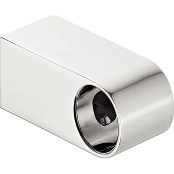 Nábytkové kování držák ke kulaté relingové tyči hranatý, matně chromovaný