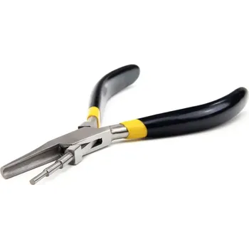 Kleště Šínové, nerezové ohýbací kleště stupňovité na kroužky jednostranné, 150 mm (TrueTech)