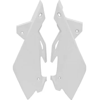 RACETECH boční tabulky zadní HUSQVARNA 4T 05-07, 2T 06-08, barva bílá (FIHSQBN0005)