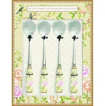 Easy Life Sada čajových lžiček Palace Garden Fresco s porcelánovou rukojetí 4 ks