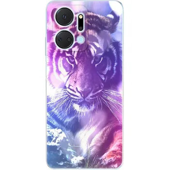 Telefonní příslušenství Odolné silikonové pouzdro iSaprio - Purple Tiger - Honor X7a