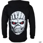 mikina s kapucí pánské Iron Maiden - Eddie Axe White - ROCK OFF - IMHOOD05MB