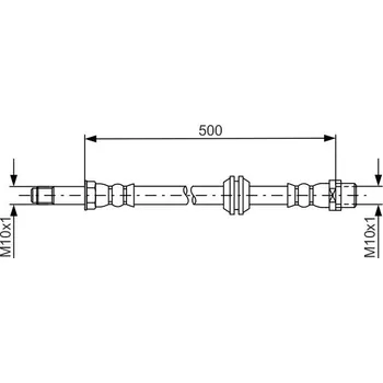 Brzdový systém Brzdová hadice BOSCH 1 987 481 676