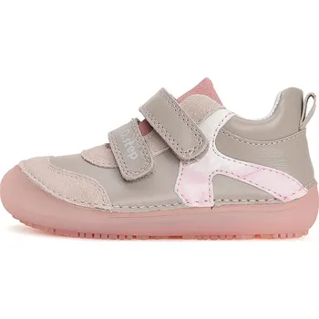 Dívčí tenisky D.D.step Barefoot kožené tenisky Šedé S063-41948B Velikost: 30
