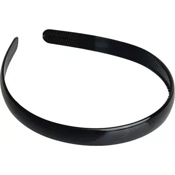 Čelenka Plastová čelenka černá lesklá - rovná