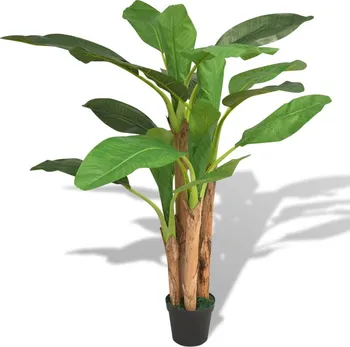 Umělá květina Umělá rostlina banánovník s květináčem 175 cm zelený