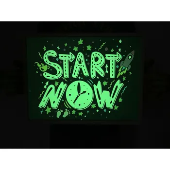 Obraz Obrázek svítící ve tmě - Motiv START NOW Formát A3 - Kód: 04912
