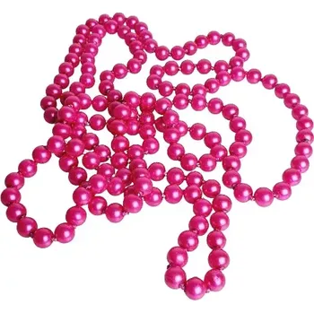 Náhrdelník Korále perličkové dlouhé - růžová