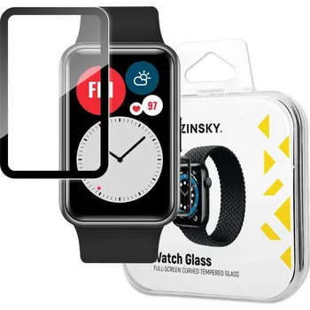 Příslušenství k chytrým hodinkám Wozinsky hybridní 3D sklo na displej hodinek Huawei Watch Fit - černé