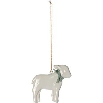 Velikonoční dekorace MAILEG Velikonoční kovová ozdoba - jehňátko Mint