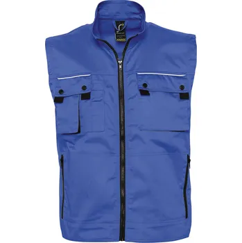 Pánská vesta SOĽS Zenith Pro Pánská pracovní vesta SL80500 Bugatti blue L