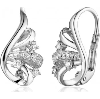 Náušnice Diamantové zlaté náušnice Tatiana s diamanty Materiál: Bílé zlato, Druh kamene: Diamant