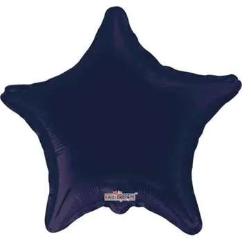 Balónek Foliový balonek hvězda navy blue 46 cm - Nebalený