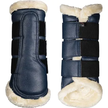 Koňské kamaše HKM Kamaše drezurní Comfort Premium HKM, s beránkem, pár, deep blue S