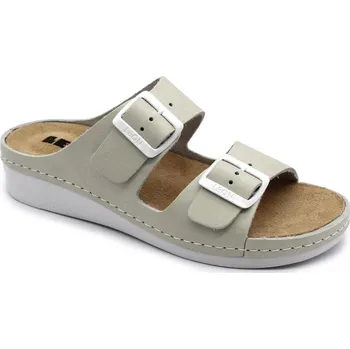 Dámská zdravotní obuv Leon 5012 Dámská zdravotní kožená obuv - Krémová Velikost: 36