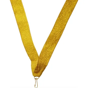 Stuha DCH Široká stuha s klipem - Zlatá