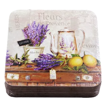 Podtácek Podtácek pod nápoje Provance, korek set 6 ks