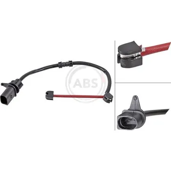 Brzdová destička Výstražný kontakt, opotřebení obložení A.B.S. 39776