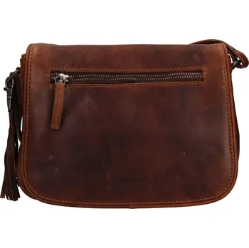 Kabelka Dámská kožená crossbody kabelka Justified Hoben - hnědá