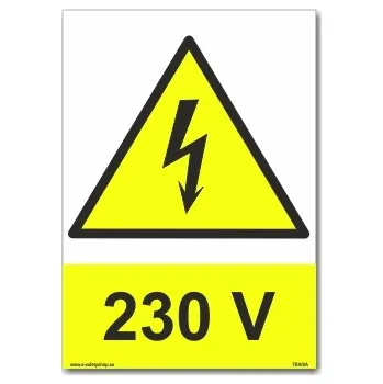 Napětí 230 V Plast 148 x 210 mm (A5) tl. 2 mm - Kód: 13794