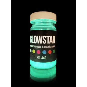 Noční světlo Fotoluminiscenční pigment modrý FTL 440 do vodou ředitelných barev Sáček 20g - Kód: 13153