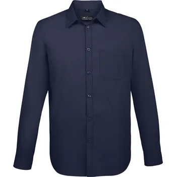 Pánská košile SOĽS Baltimore Fit Pánská košile s dlouhým rukávem SL02922 Dark blue 3XL