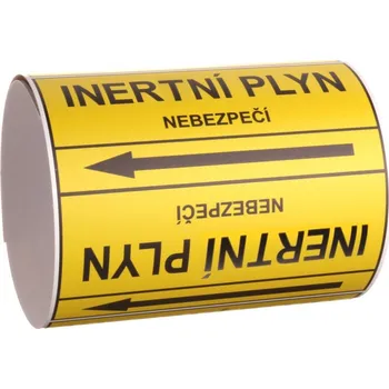 Páska na značení potrubí Signus M25 - INERTNÍ PLYN Samolepka 100 x 77 mm, délka 1,5 m, Kód: 25899