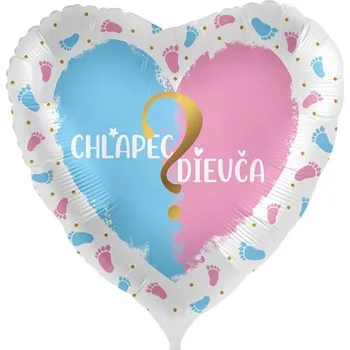 Party dekorace Foliový balonek Chlapec alebo dievča SK - 43 cm